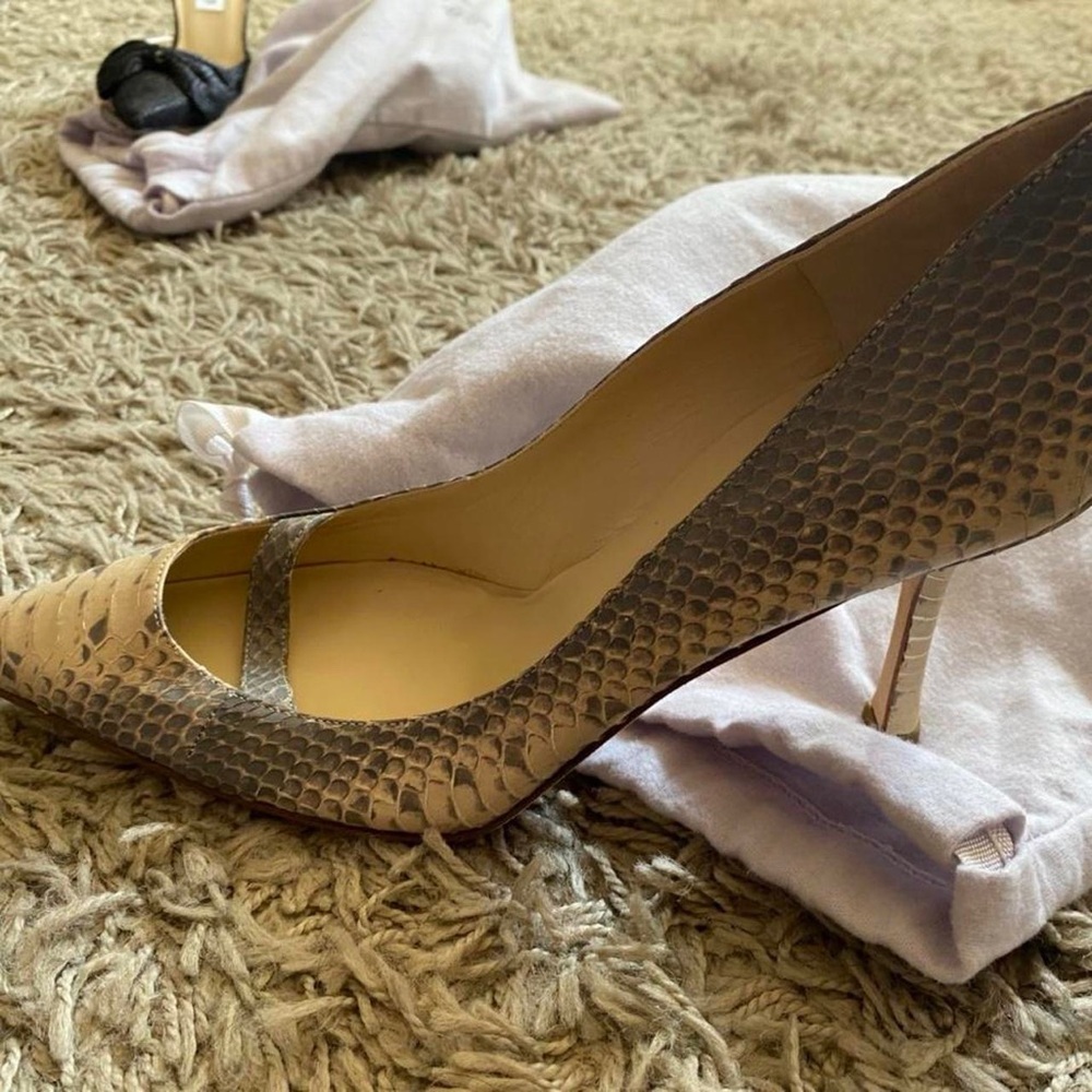 Jimmy Choo Snakeskin Heel